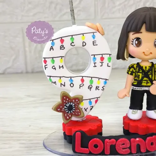 Topinho com Vela Personalizado Stranger Things