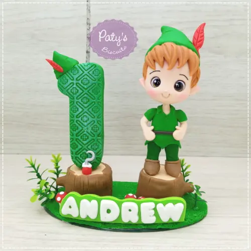 Topinho com Vela Peter Pan