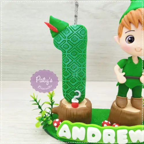 Topinho com Vela Peter Pan