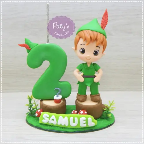 Topinho com Vela Peter Pan