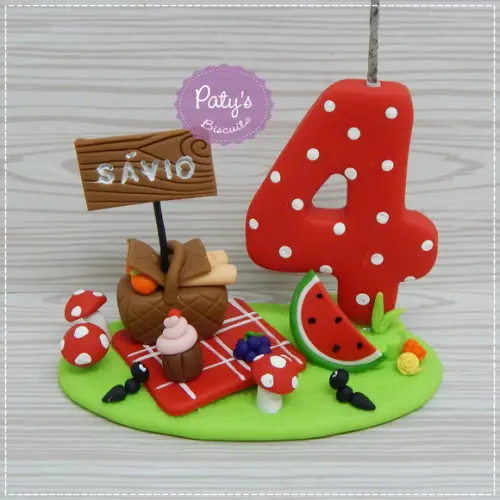 Topinho com Vela Picnic