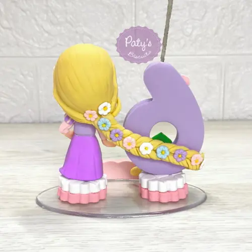 Topinho com Vela Rapunzel e Pascal - Enrolados