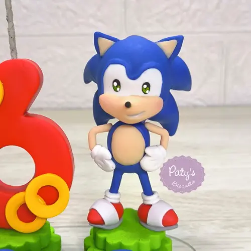 Topinho com Vela Sonic