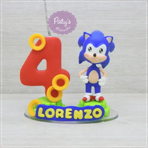 Topinho com Vela Sonic