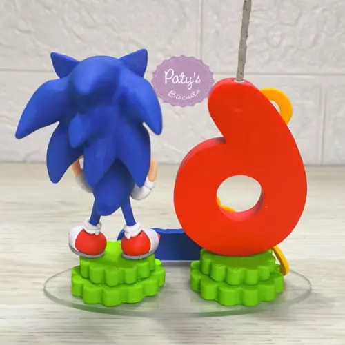 Topinho com Vela Sonic