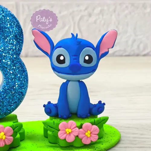 Topinho com Vela Stitch