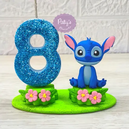 Topinho com Vela Stitch