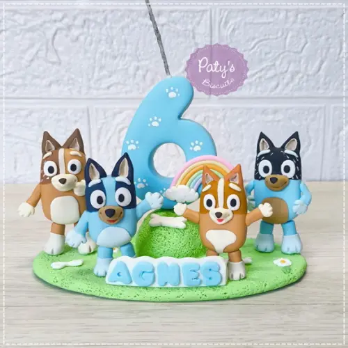 Topo Cenário Bluey, Bingo e Família