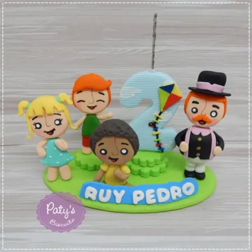 Topinho com vela Mundo Bita (4 personagens)