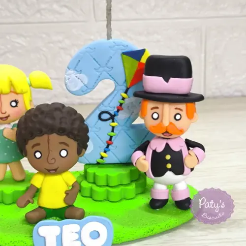 Topinho com vela Mundo Bita (4 personagens)