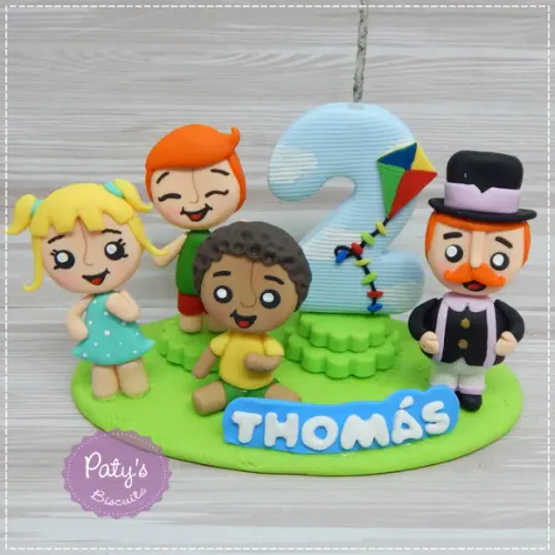 Topinho com vela Mundo Bita (4 personagens)