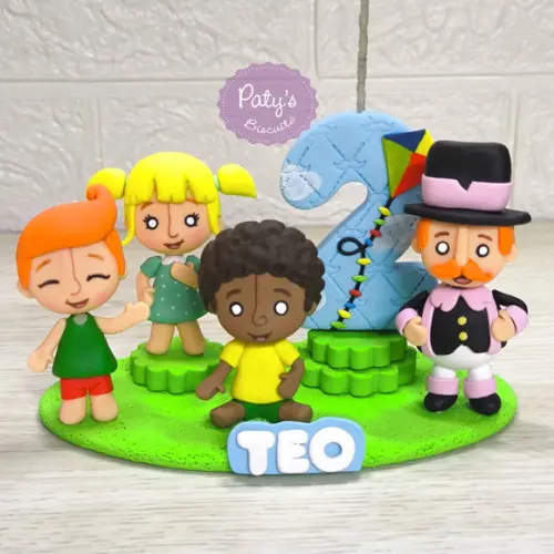 Topinho com vela Mundo Bita (4 personagens)
