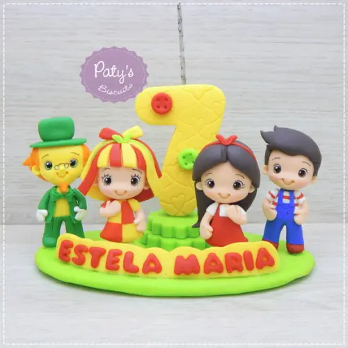 Topo Cenário Sítio do Pica-Pau Amarelo (4 personagens)