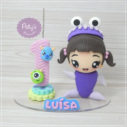 Topo com Vela Boo Kawaii - Monstros S.A.