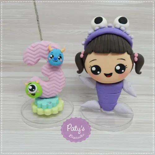 Topo com Vela Boo Kawaii - Monstros S.A.
