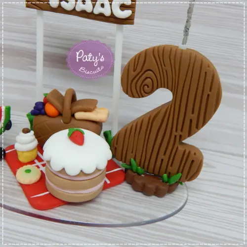 Topo com Vela Formiguinha / Picnic