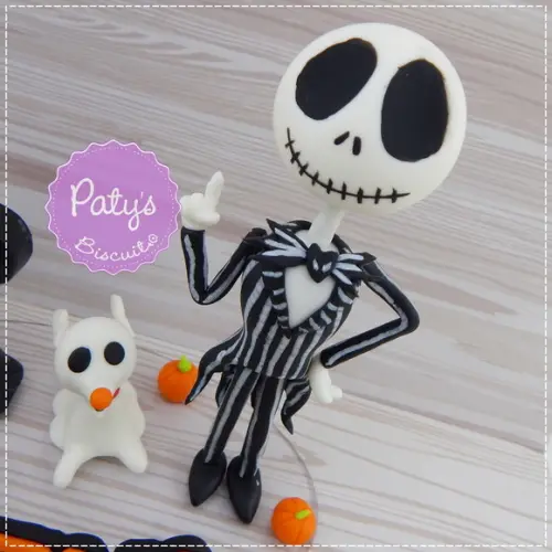 Topo com Vela Jack e Zero - O estranho Mundo de Jack