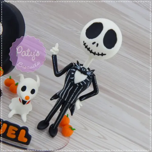 Topo com Vela Jack e Zero - O estranho Mundo de Jack