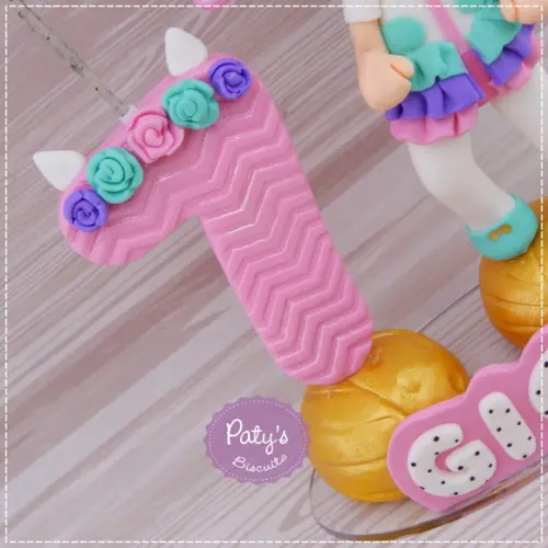 Topo com Vela LOL Unicorn