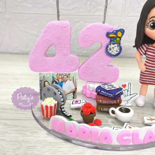 Topo com Vela Personalizado