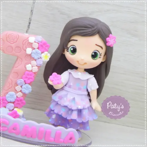 Topo com Vela Personalizado Isabella Madrigal - Encanto