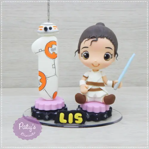 Topo com Vela Rey e BB-8 - Star Wars
