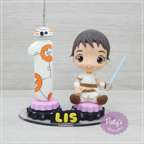 Topo com Vela Rey e BB-8 - Star Wars