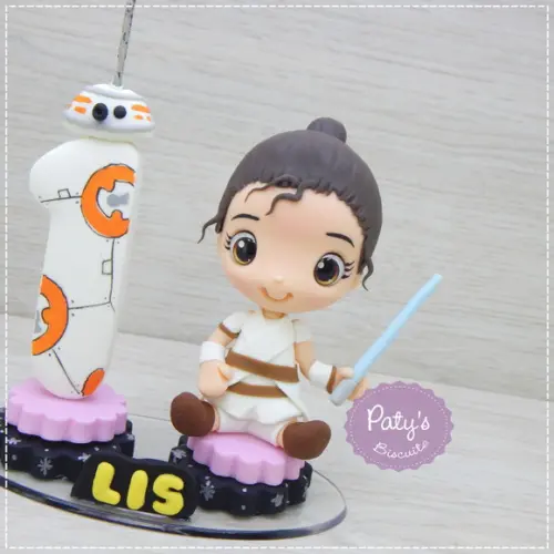 Topo com Vela Rey e BB-8 - Star Wars