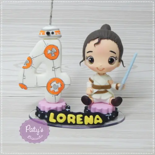 Topo com Vela Rey e BB-8 - Star Wars