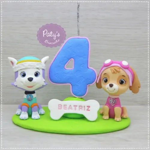 Topo com Vela Skye e Everest - Patrulha Canina
