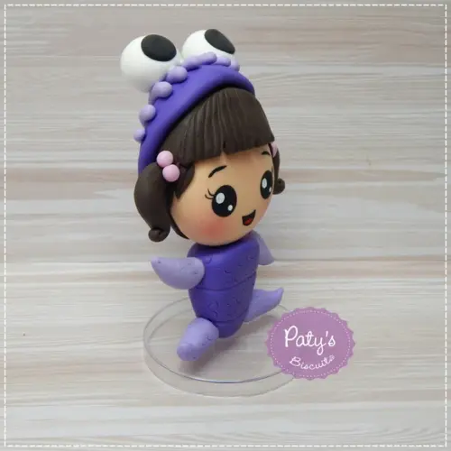 Topo de Bolo Boo 12cm Kawaii - Monstros S.A.