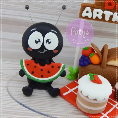 Topo de Bolo Formiguinha / Picnic