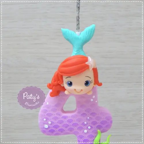 Vela Decorada Ariel - A Pequena Sereia