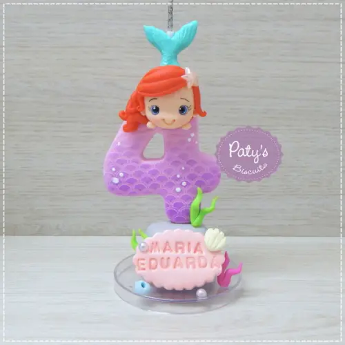 Vela Decorada Ariel - A Pequena Sereia