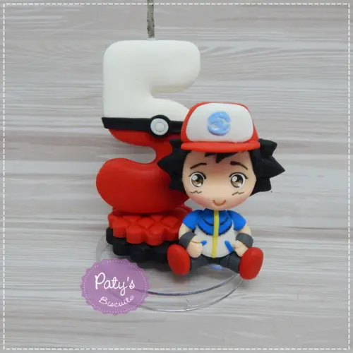 Vela Decorada Ash - Pokémon