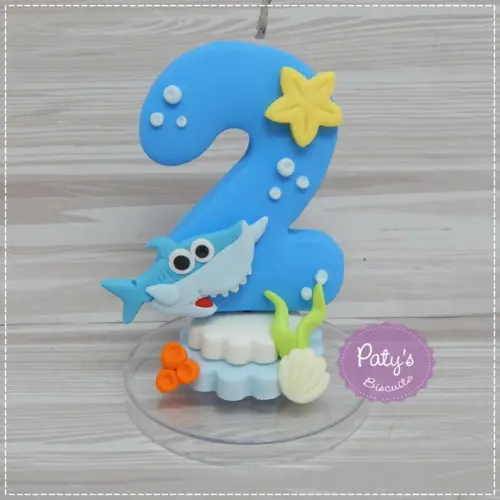 Vela Decorada Baby Shark Mod. 02