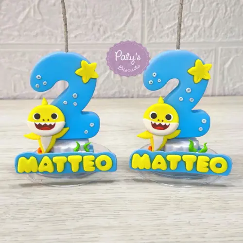 Vela Decorada Baby Shark Mod. 01