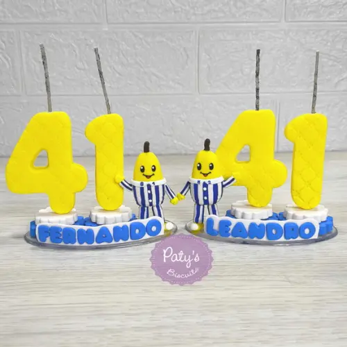 Vela Decorada Bananas de Pijamas