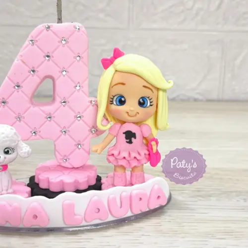 Vela Decorada Barbie
