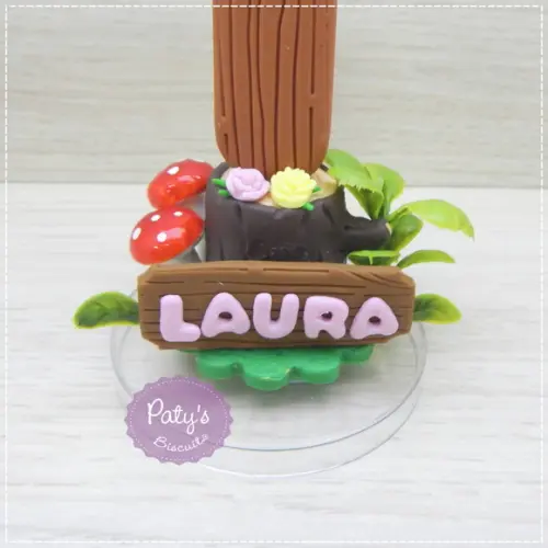 Vela Decorada Bosque Encantado (woodland)