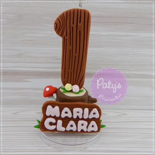 Vela Decorada Bosque Encantado (woodland)