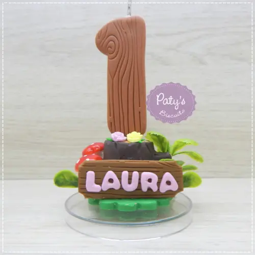 Vela Decorada Bosque Encantado (woodland)