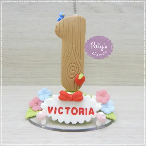 Vela Decorada Branca de Neve Minimalista