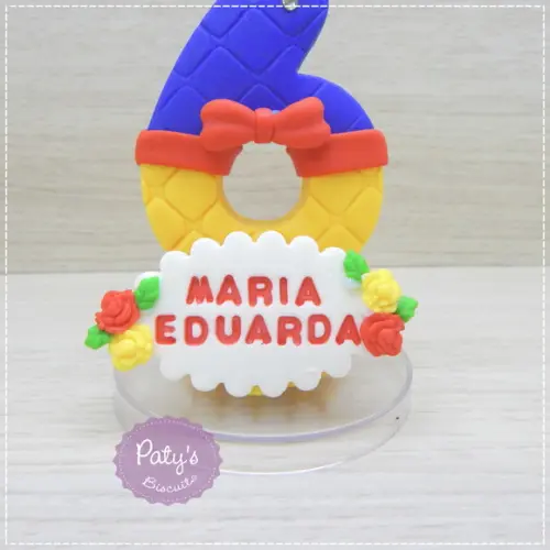 Vela Decorada Branca de Neve