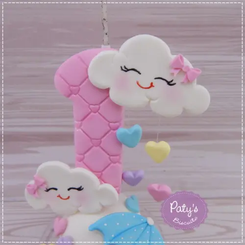 Vela Decorada Chuva de Amor