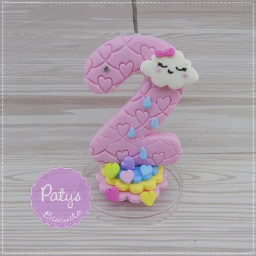 Vela Decorada Chuva de Amor (Mod. 02)
