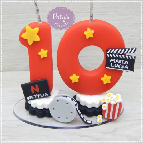 Vela Decorada Cinema e Netflix