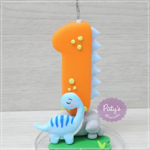 Vela Decorada Dino Baby (mod. 02)