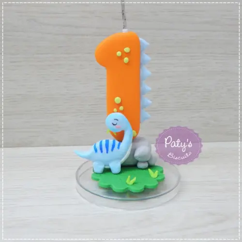 Vela Decorada Dino Baby (mod. 02)