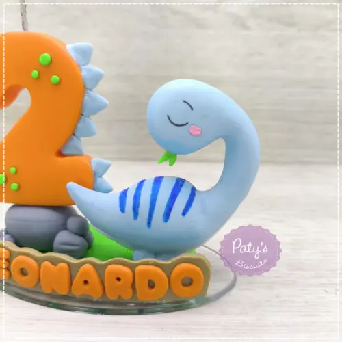 Topinho com vela Dino Baby